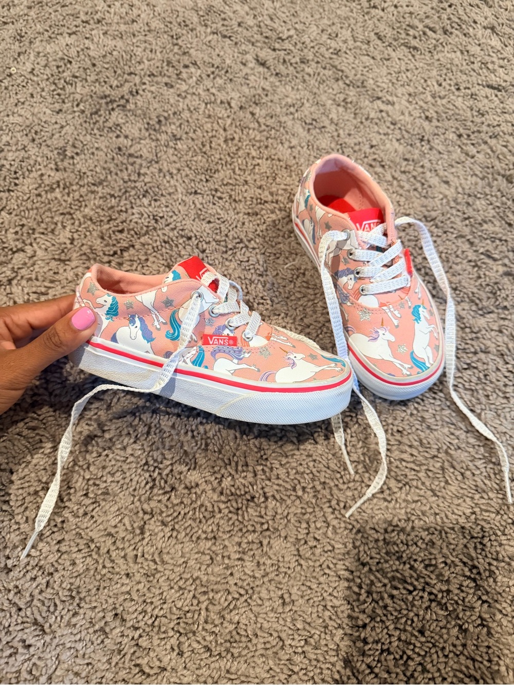 Vans Kids Coral Unicorn Low-Top Sneakers